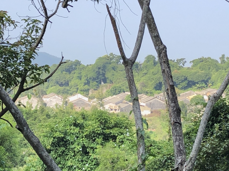 休闲 深圳 城市 深圳 南澳西贡村—半天云古村穿越作业到了水库,管理