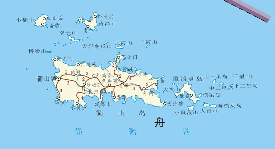 开山岛地图图片